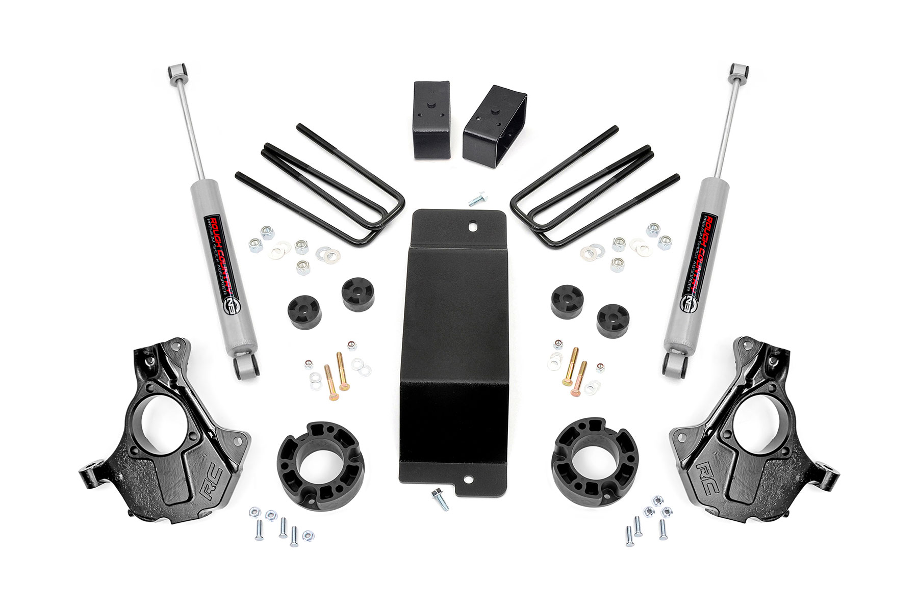 Rough Country 3.5 Inch Lift Kit Cast Steel LCA Chevy/GMC 1500 (07-13)