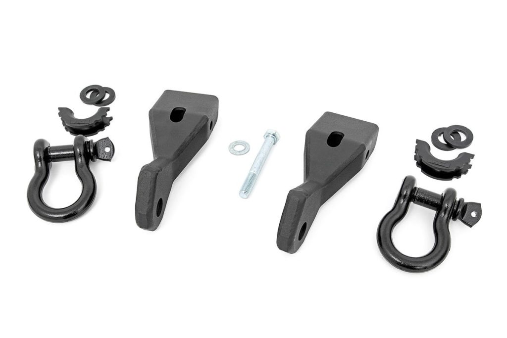 Rough Country Tow Hook Brackets D-Ring Combo Chevy/GMC 1500 (07-13)