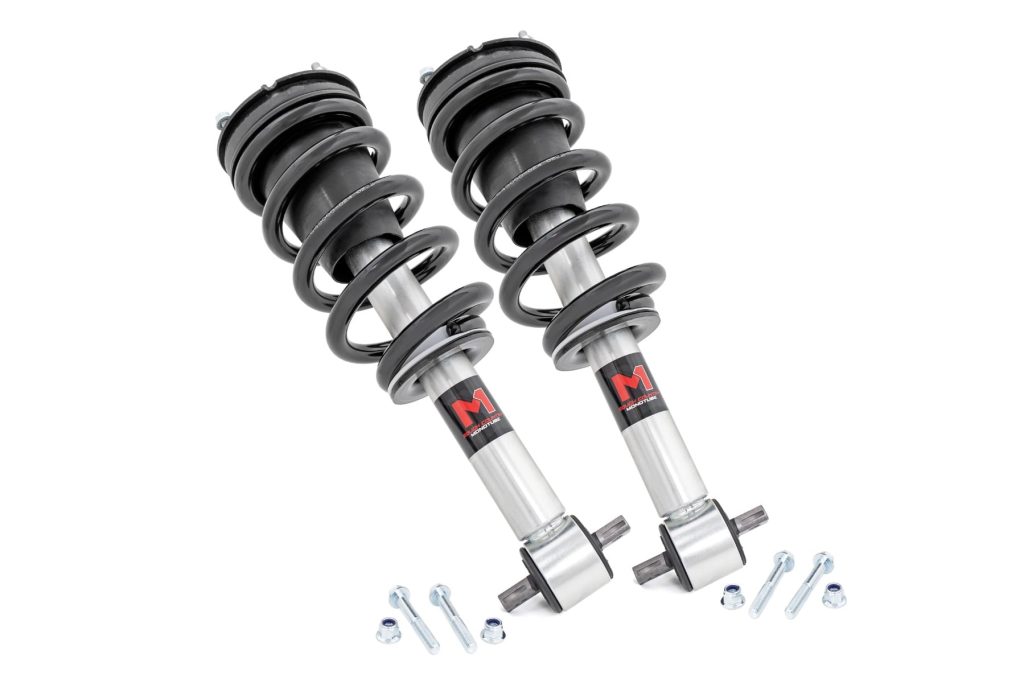 Rough Country M1 Adjustable Leveling Struts Monotube 0-2″ Chevy/GMC 1500 Truck & SUV (07-14)