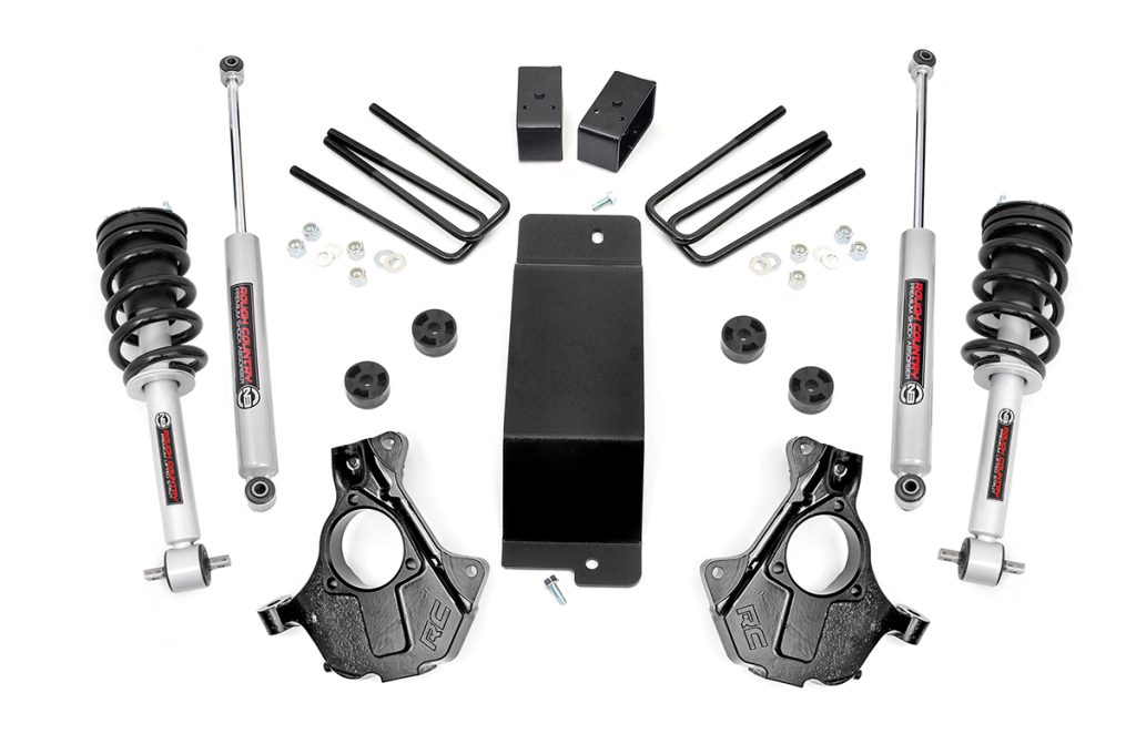 Rough Country 3.5 Inch Lift Kit Cast Steel LCA FR N3 Chevy/GMC 1500 (14-18 & Classic)