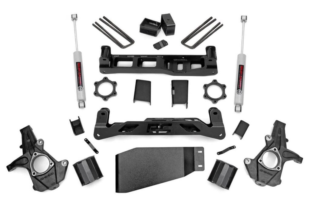 Rough Country 5 Inch Lift Kit Chevy Silverado & GMC Sierra 1500 4WD (2007-2013)