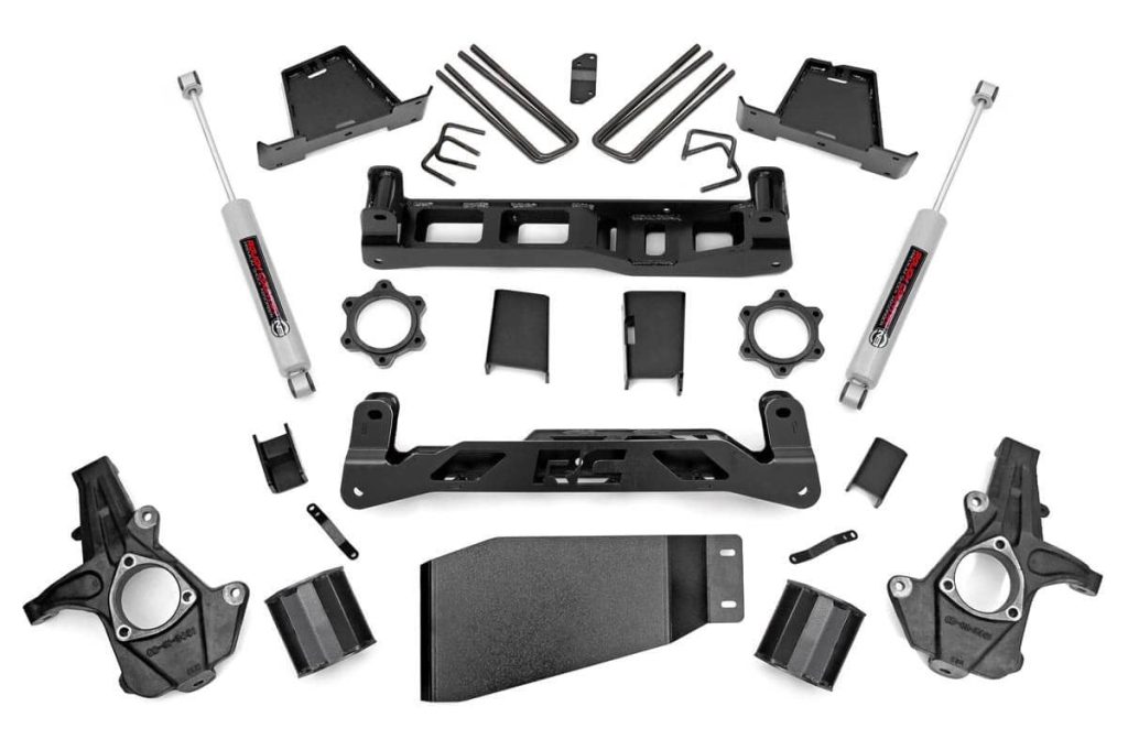 Rough Country 6 Inch Lift Kit Chevy Silverado & GMC Sierra 1500 4WD (2007-2013)