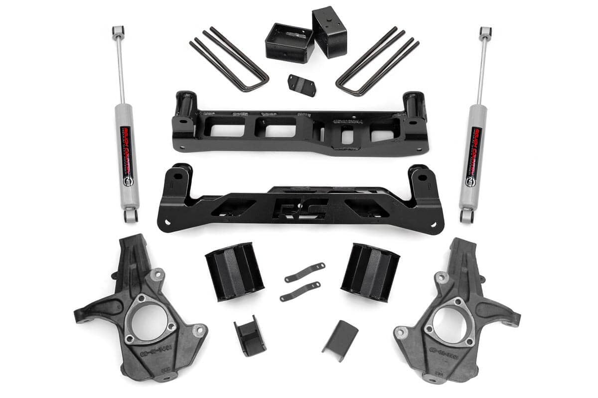 Rough Country 5 Inch Lift Kit Chevy Silverado & GMC Sierra 1500 2WD (2007-2013)