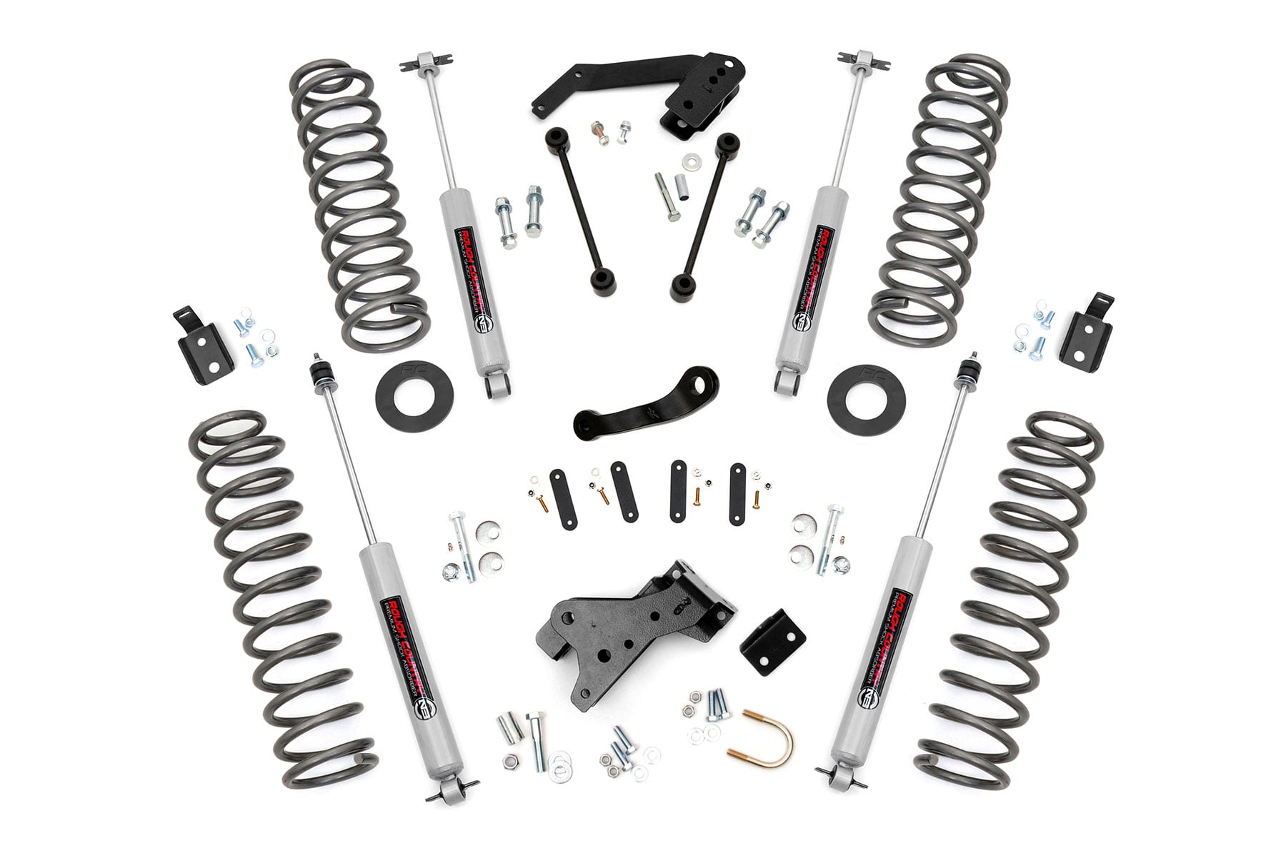 Rough Country 4 Inch Lift Kit Jeep Wrangler Unlimited 2WD/4WD (2007-2018)