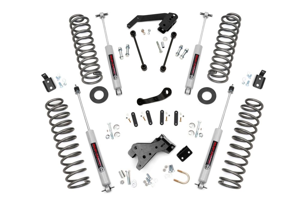 Rough Country 4 Inch Lift Kit Jeep Wrangler JK 4WD (2007-2018)