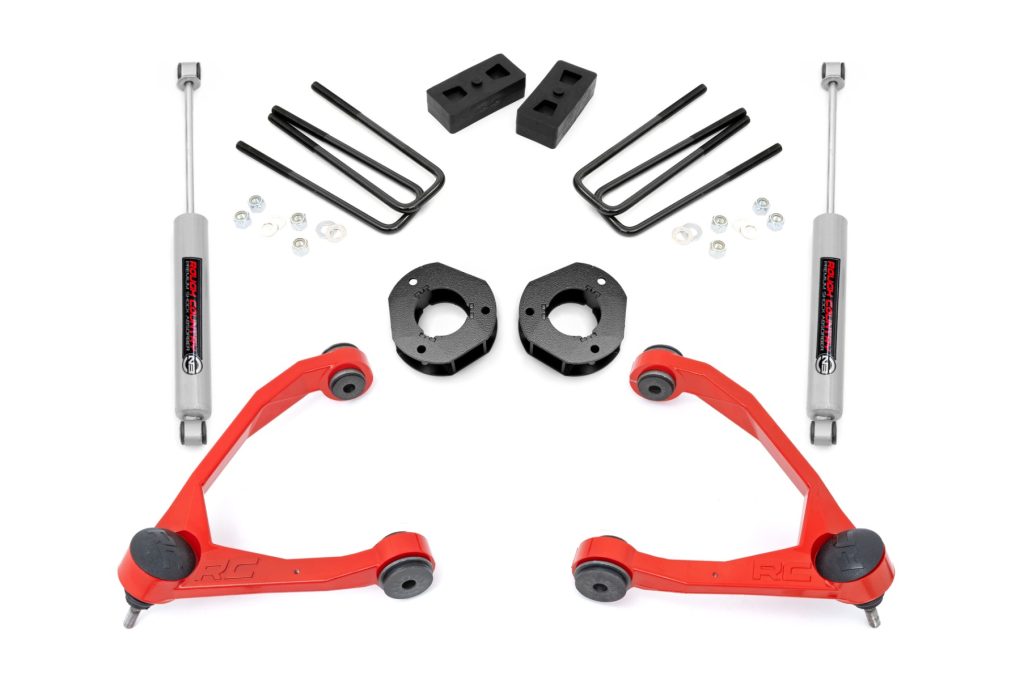 Rough Country 3.5″ Lift Kit Forged UCA Cast Steel Chevy/GMC 1500 (07-16)