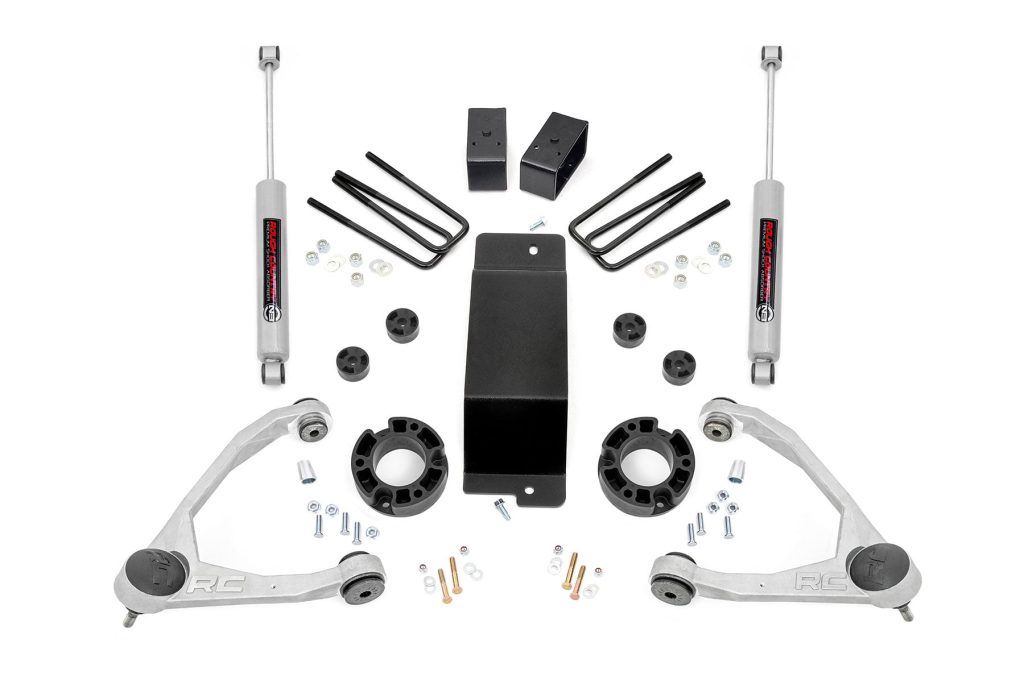 Rough Country 3.5 Inch Lift Kit Alum/Cast Steel Chevy/GMC 1500 (07-16)