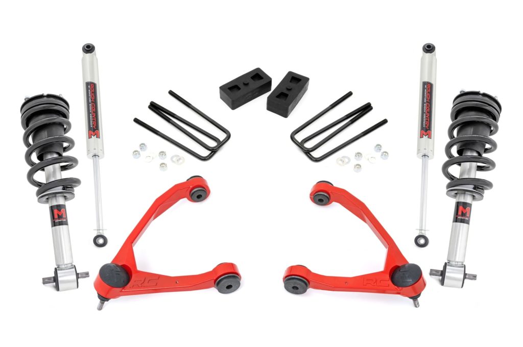 Rough Country 3.5 Inch Lift Kit Cast Steel M1 Strut Chevy/GMC 1500 (07-13)