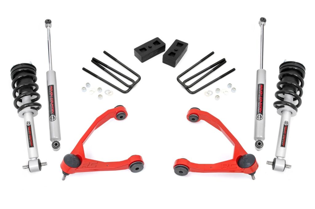 Rough Country 3.5 Inch Lift Kit Cast Steel N3 Strut Chevy/GMC 1500 (14-16)