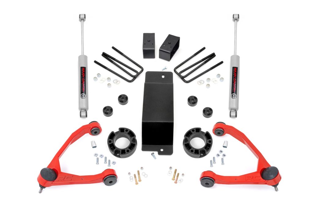 Rough Country 3.5 Inch Lift Kit Alum/Cast Steel Chevy/GMC 1500 (07-16)