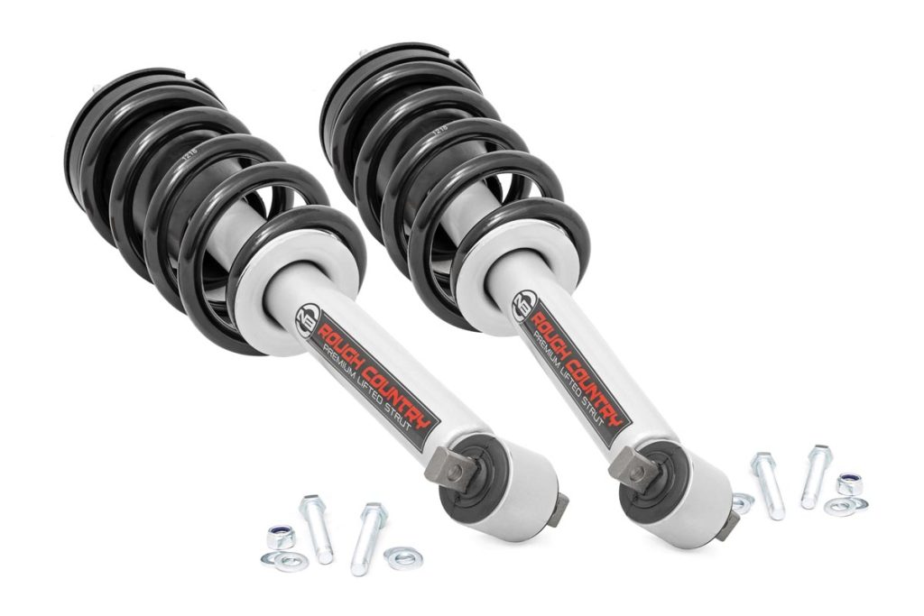 Rough Country Loaded Strut Pair 5 Inch Chevy/GMC 1500 Truck & SUV (07-14)
