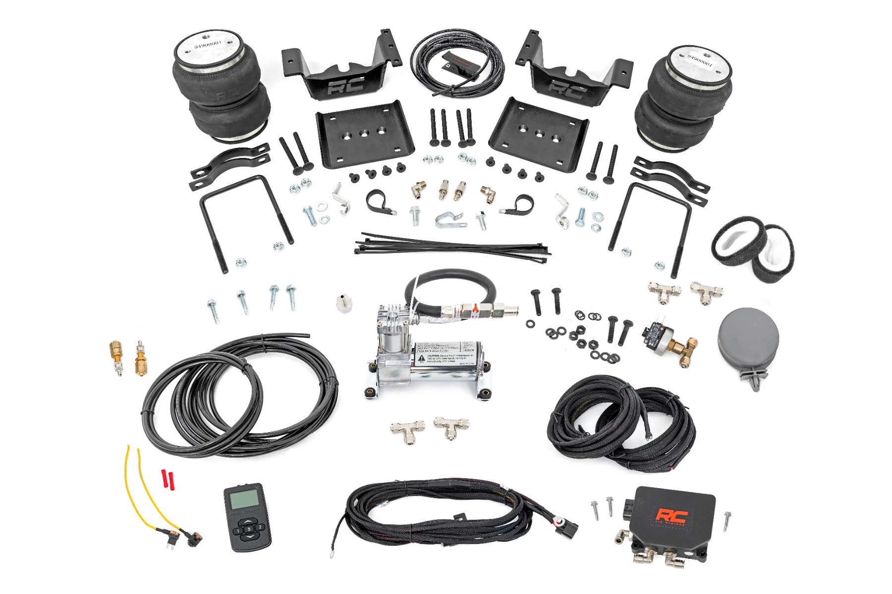 Rough Country Air Spring Kit w/compressor Wireless Controller Chevy/GMC 1500 (07-18 & Classic)