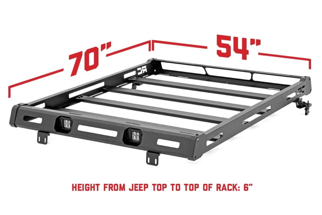 Rough Country Roof Rack Jeep Wrangler JK/Wrangler Unlimited (2007-2018)