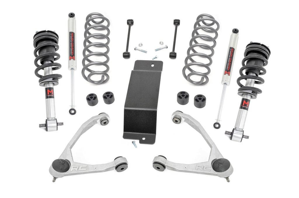 Rough Country 3.5 Inch Lift Kit M1 Struts Forged UCAs Chevy/GMC SUV 1500 2WD/4WD (2007-2020)