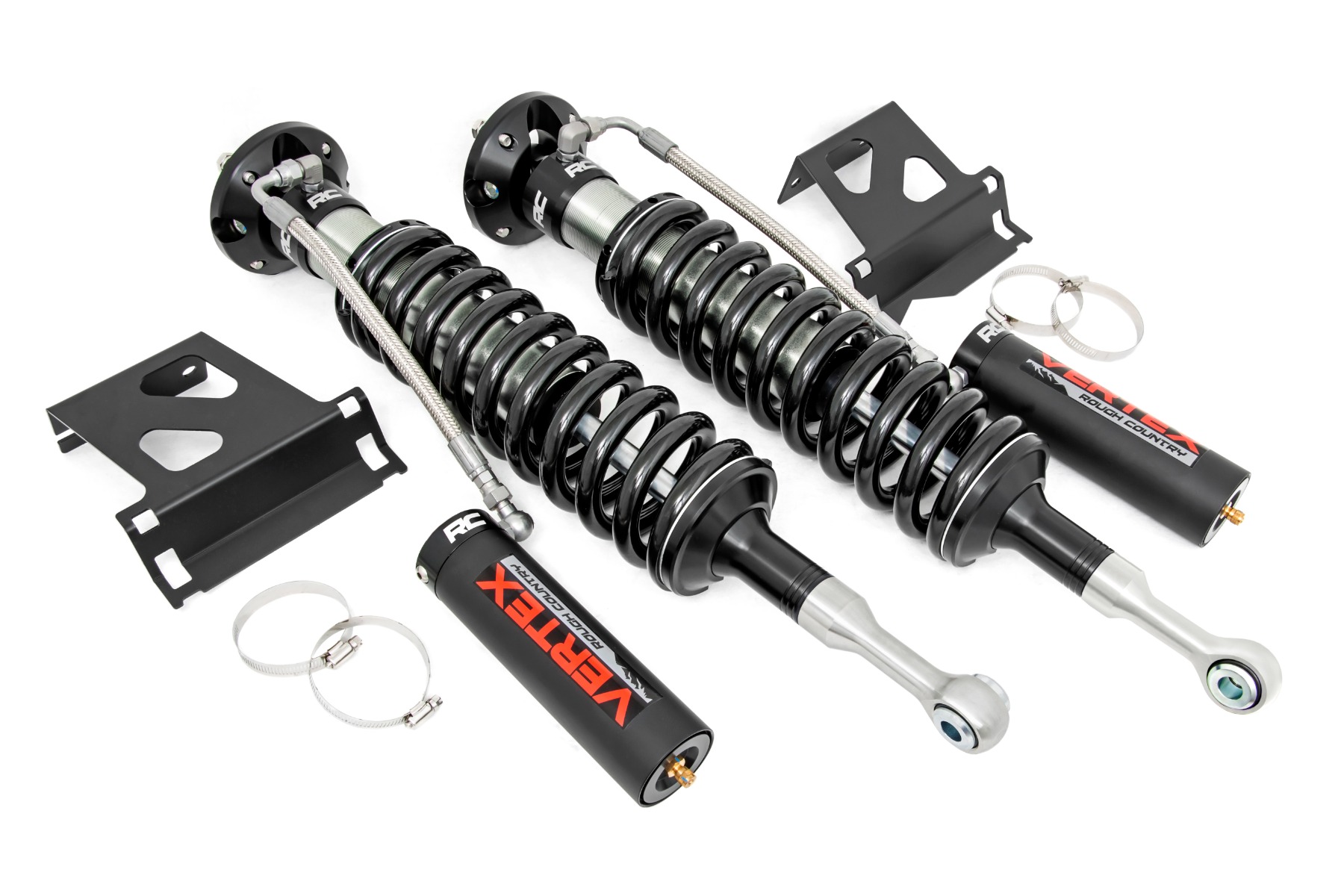 Rough Country Vertex 2.5 Reservoir Coilovers Front 3.5β³ Toyota Tundra 4WD (07-21)