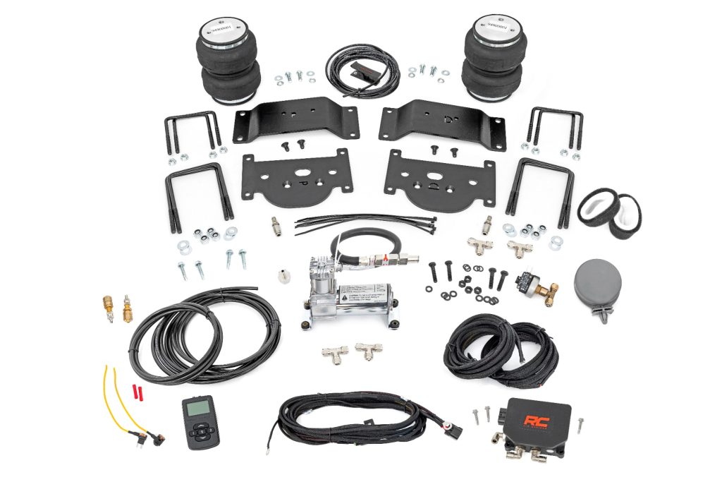 Rough Country Air Spring Kit w/compressor Wireless Controller 0-6″ Lifts Toyota Tundra (07-21)