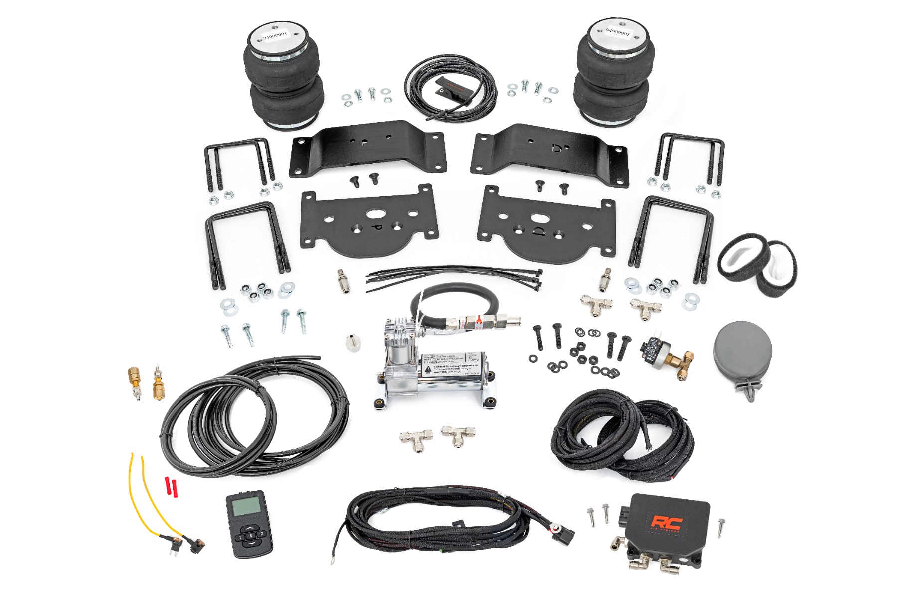 Rough Country Air Spring Kit w/compressor Wireless Controller 0-6β³ Lifts Toyota Tundra (07-21)