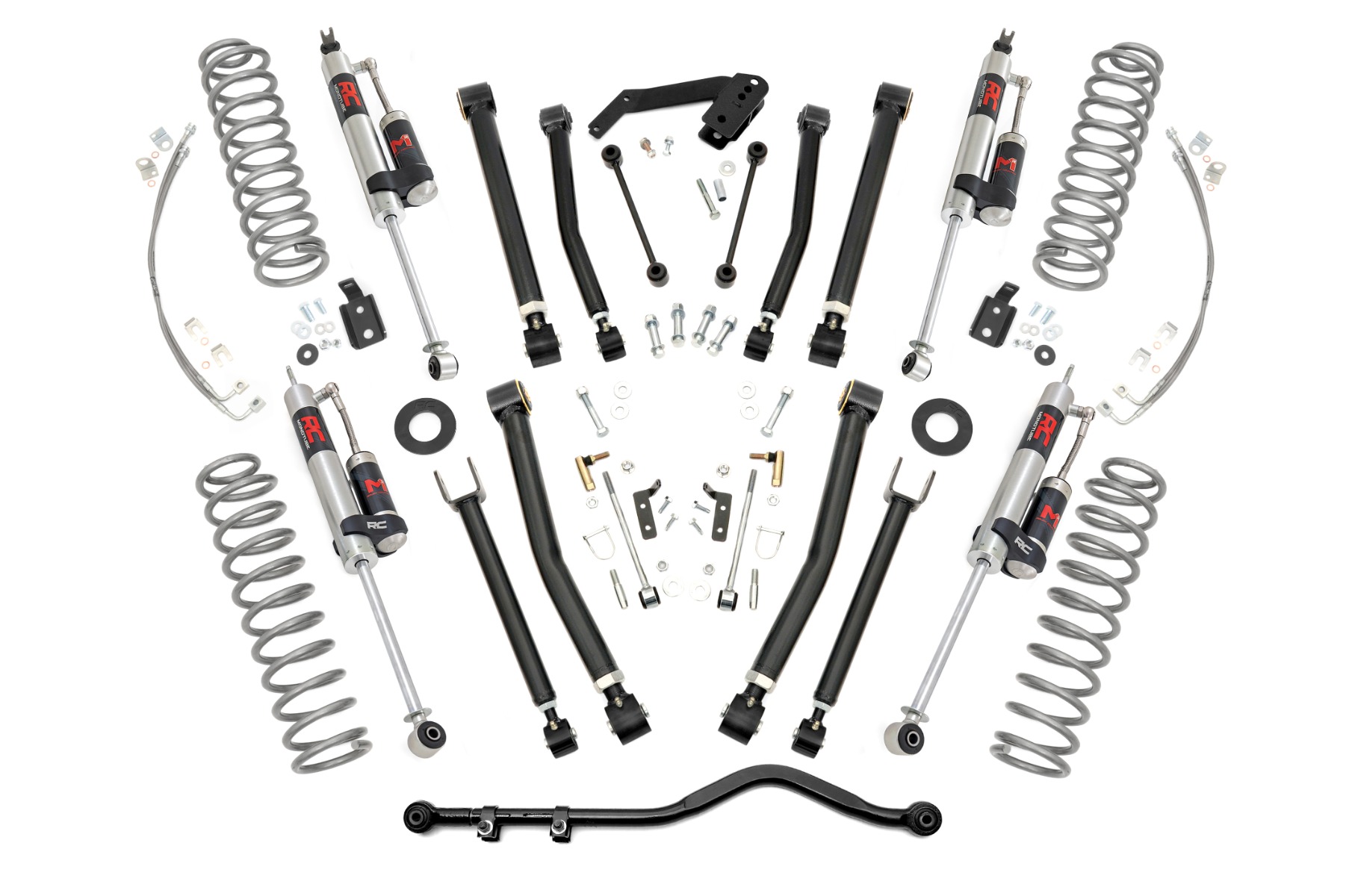 Rough Country 4 Inch Lift Kit X-Series M1R Jeep Wrangler JK 4WD (2007-2018)