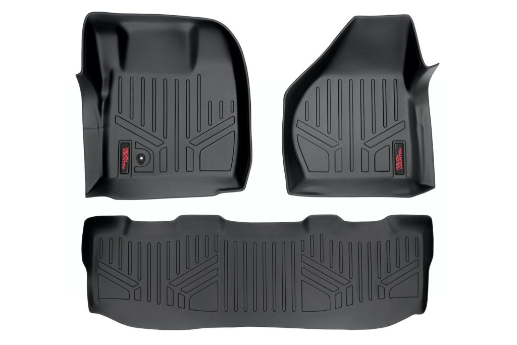 Rough Country Floor Mats FR & RR Crew Cab Ford F-250/F-350 Super Duty 2WD/4WD (08-10)