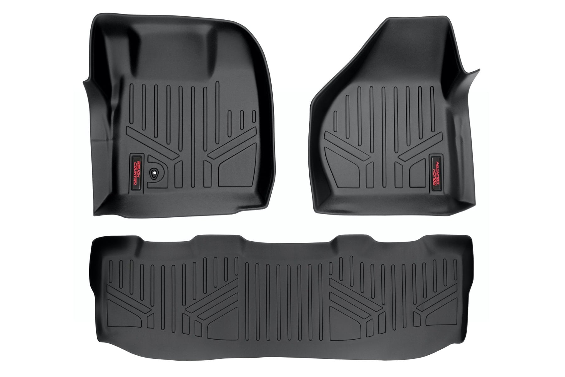 Rough Country Floor Mats FR & RR Crew Cab Ford F-250/F-350 Super Duty 2WD/4WD (08-10)