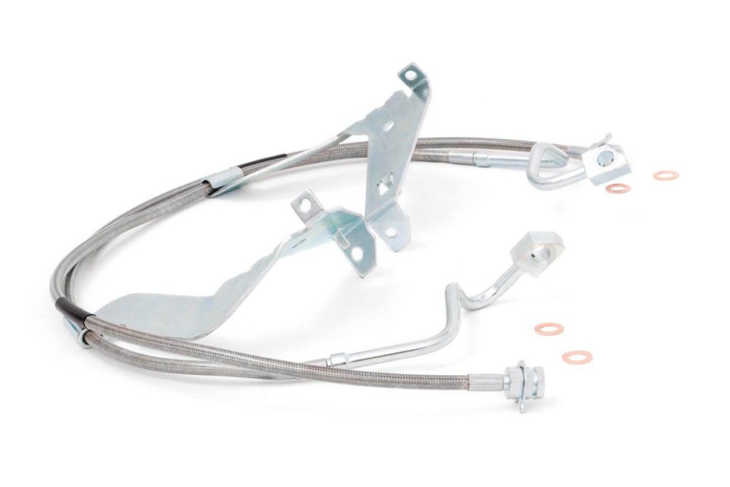 Rough Country Brake Lines Stainless FR 4-6 Inch Lift Ford F-250/F-350 Super Duty (08-16)