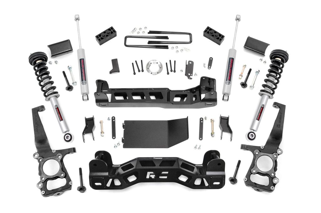 Rough Country 4 Inch Lift Kit N3 Struts Ford F-150 4WD (2014)