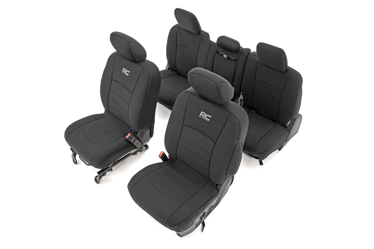 Rough Country Seat Covers FR Bucket RR w/Arm Rest Ram 1500 (09-18)/2500 (11-18)/3500 (11-18)