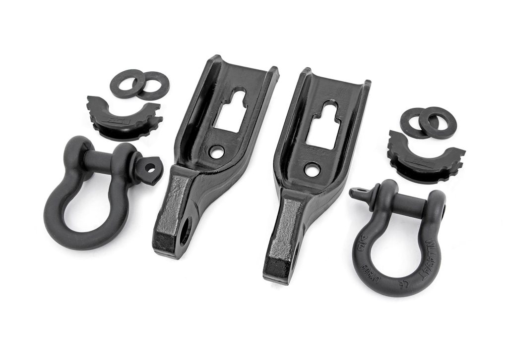 Rough Country Tow Hook Brackets D-Ring Combo Ford F-150 2WD/4WD (2009-2026)