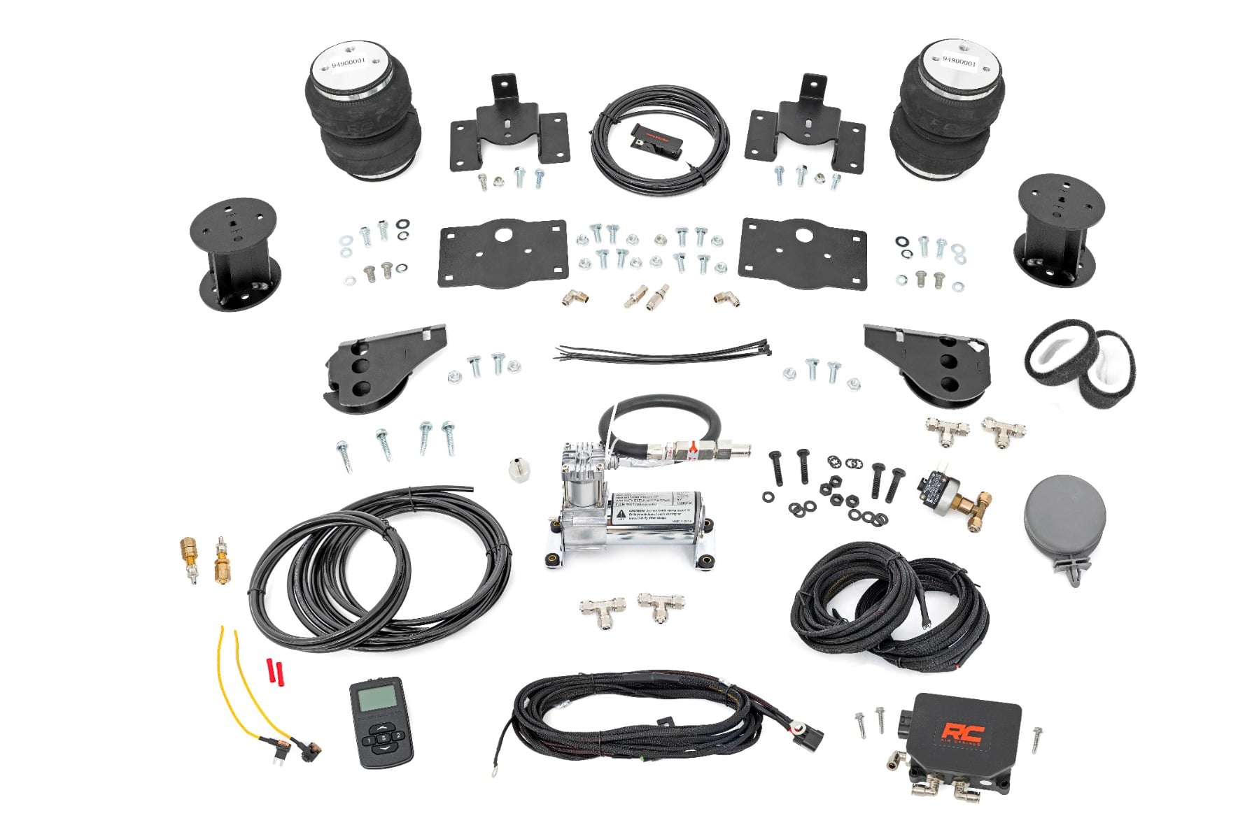 Rough Country Air Spring Kit w/compressor Wireless Controller 6 Inch Lift Kit Ram 1500 (10-18 & Classic)