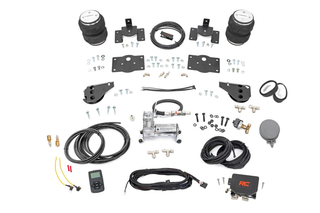 Rough Country Air Spring Kit w/compressor Wireless Controller Stock Height Ram 1500 (10-18 & Classic)