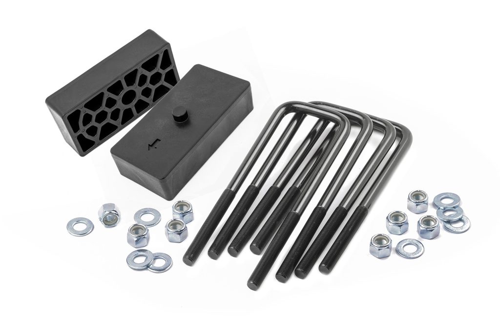 Rough Country 1.5 Inch Block And U-Bolt Kit Chevy/GMC 2500HD (11-19)
