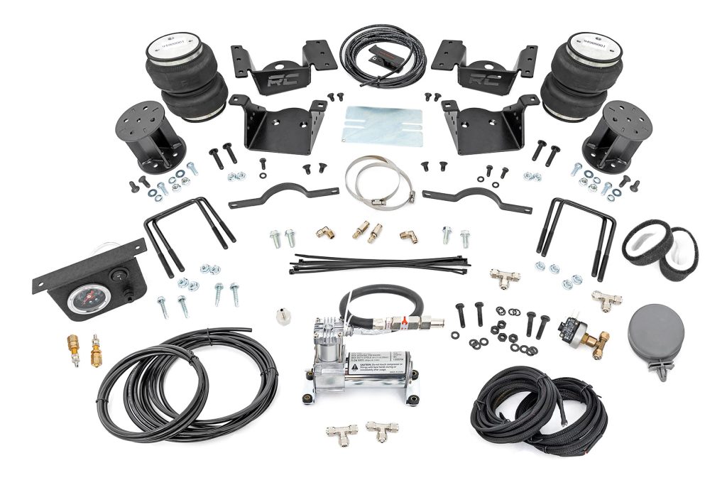 Rough Country Air Spring Kit w/compressor 7.5 Inch Lift Kit Chevy/GMC 2500HD/3500HD (11-19)