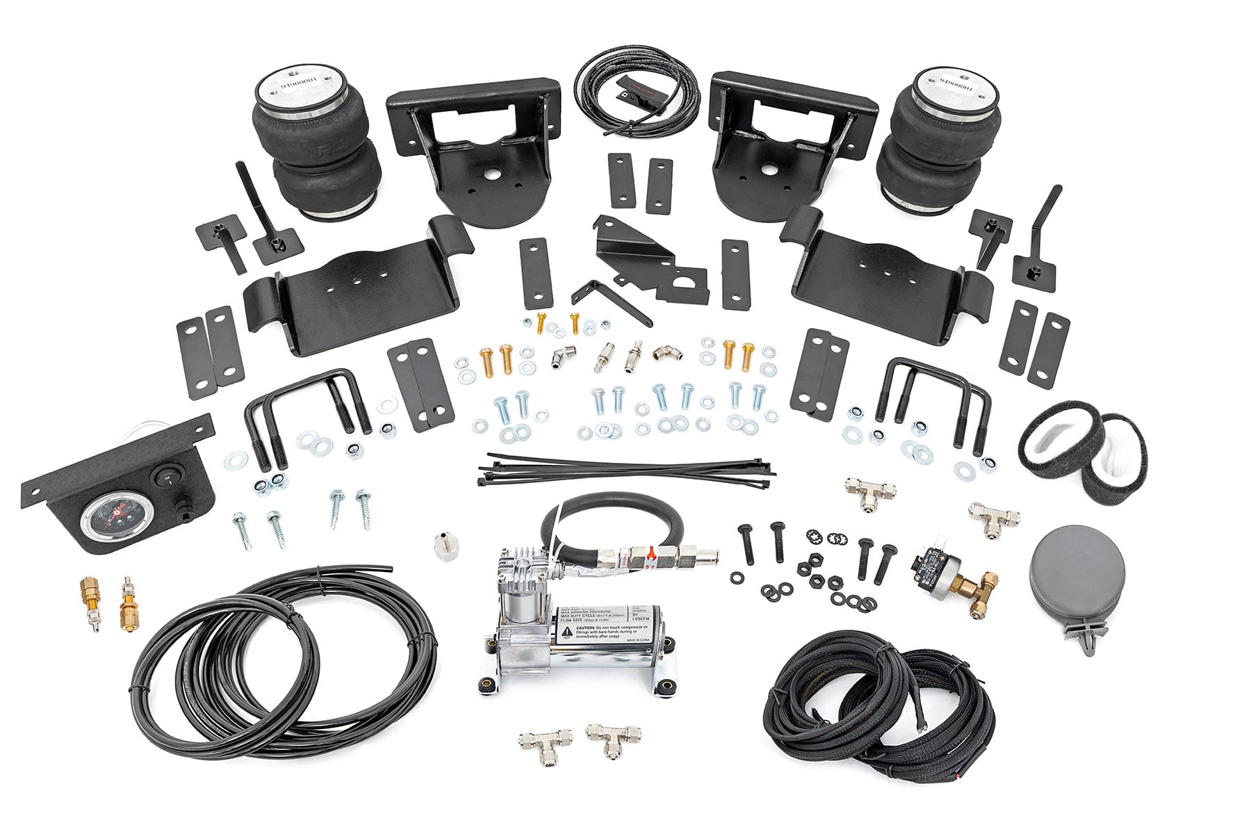 Rough Country Air Spring Kit w/compressor 0-6β³ Lifts Ford F-150 4WD (2021-2026)