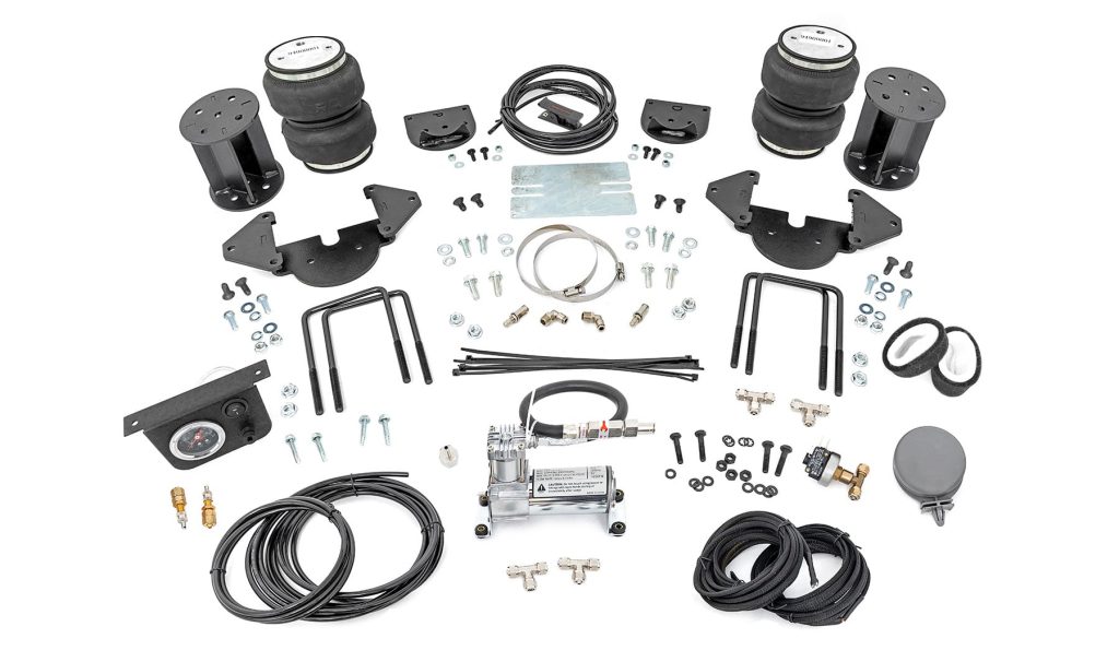 Rough Country Air Spring Kit w/compressor 4-6 Inch Lift Kit Chevy/GMC Sierra/Silverado 1500 (19-26)