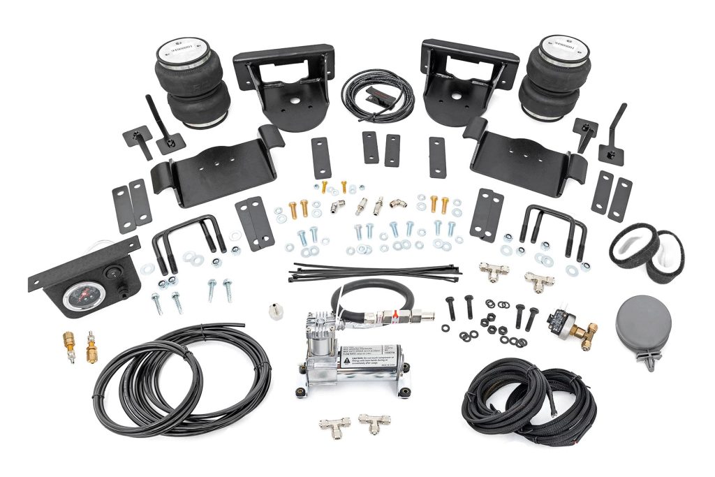 Rough Country Air Spring Kit w/compressor 0-6″ Lifts Ford F-150 4WD (2015-2020)