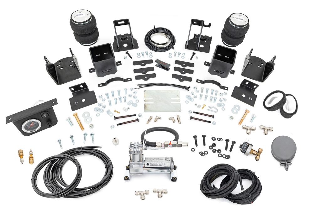 Rough Country Air Spring Kit w/compressor Ford F-250/F-350 Super Duty 4WD (2005-2016)