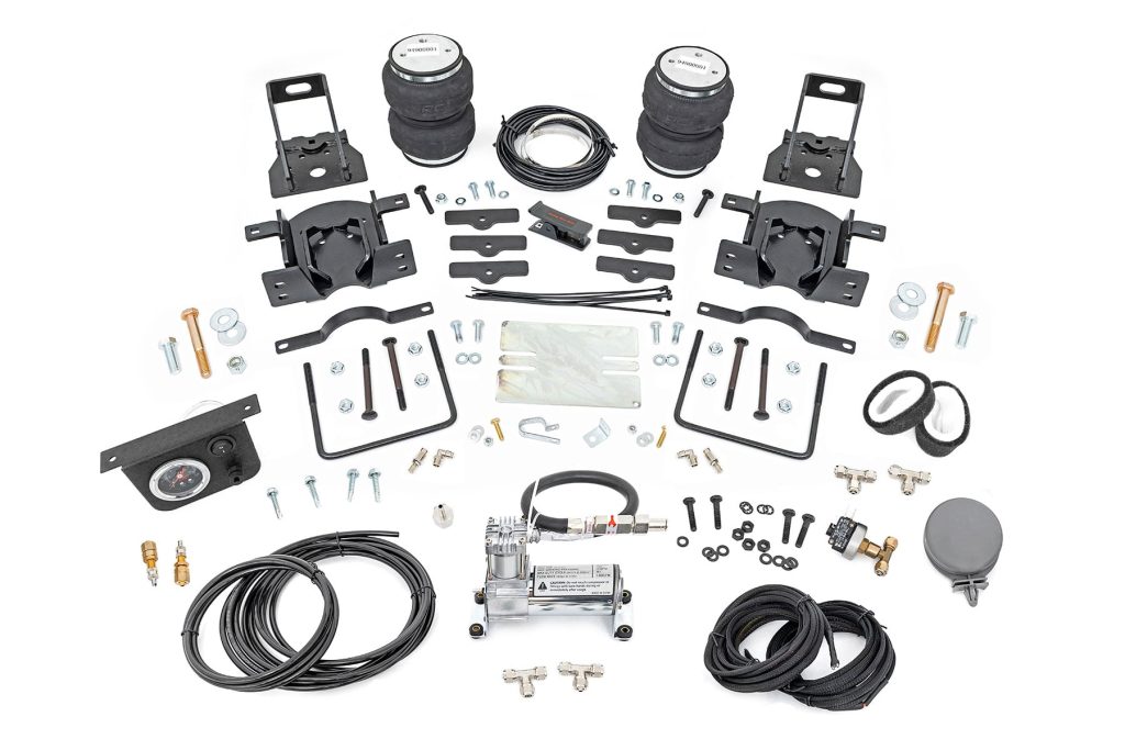 Rough Country Air Spring Kit w/compressor Ford F-250/F-350 Super Duty 4WD (2005-2016)