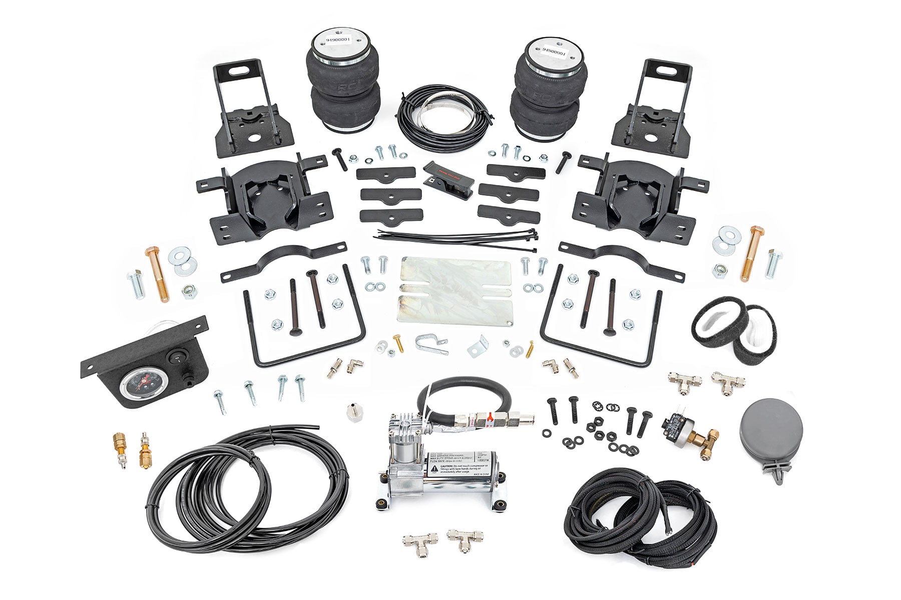 Rough Country Air Spring Kit w/compressor Ford F-250/F-350 Super Duty 4WD (2005-2016)