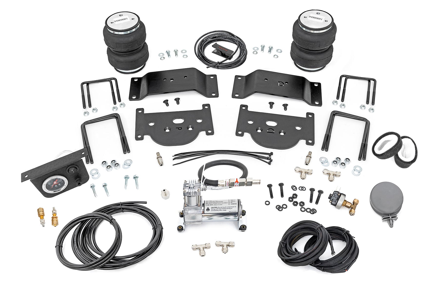 Rough Country Air Spring Kit w/compressor 0-6β³ Lifts Toyota Tundra 2WD/4WD (2007-2021)