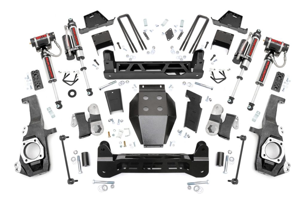 Rough Country 7 Inch Lift Kit NTD Vertex Shocks w/ Overloads Chevy/GMC 2500HD/3500HD (20-26)