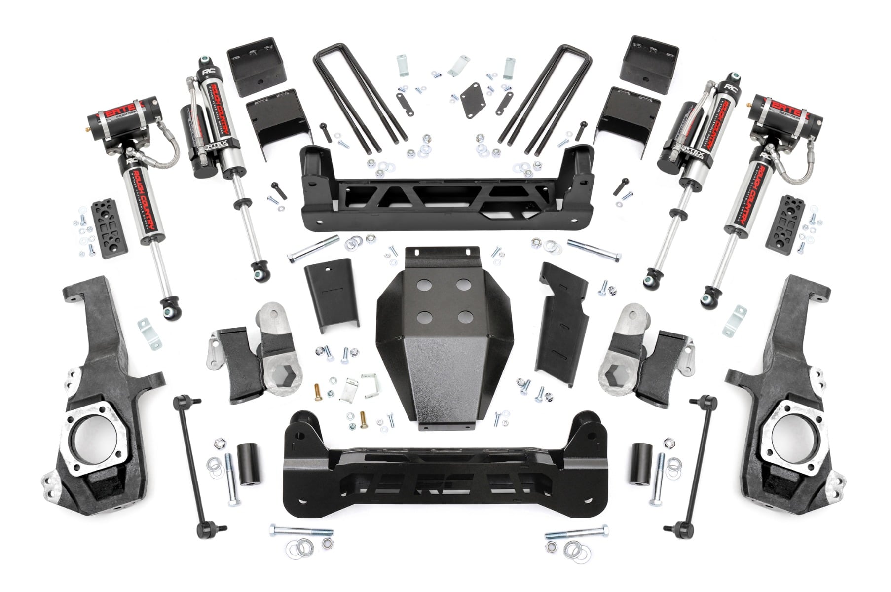 Rough Country 5 Inch Lift Kit NTD Vertex Shocks w/ Overloads Chevy/GMC 2500HD/3500HD (20-26)