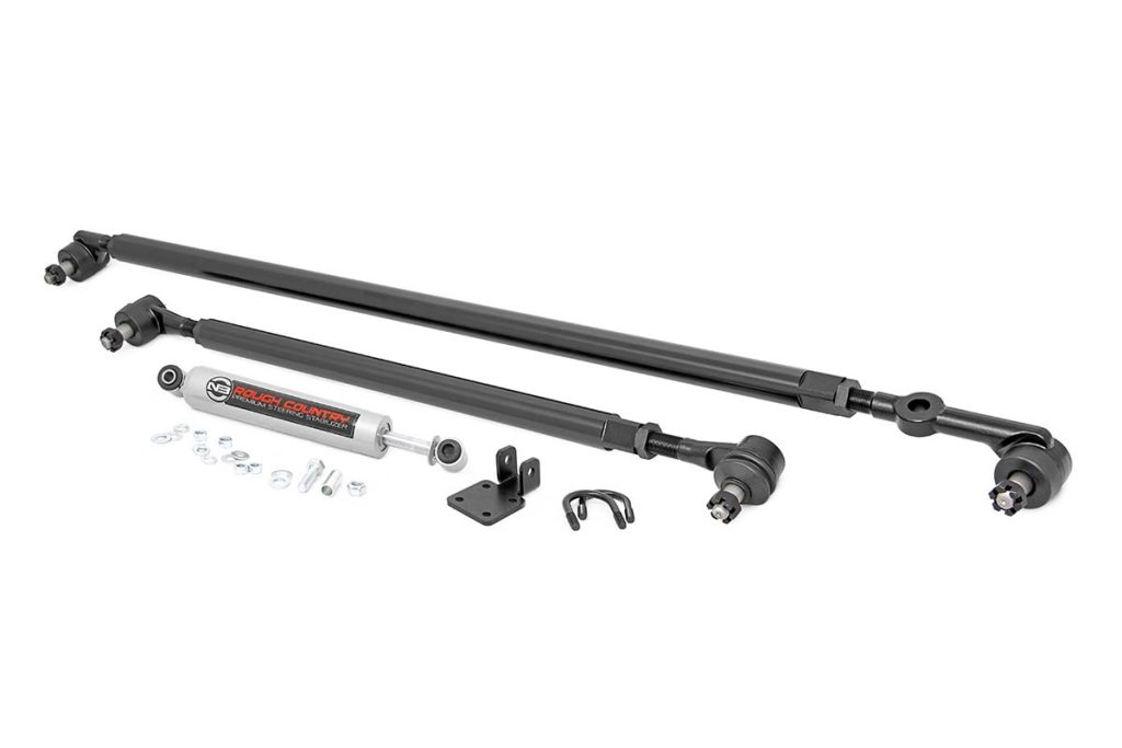 Rough Country HD Steering Kit Stabilizer Combo Jeep Cherokee XJ/Comanche MJ/Wrangler TJ