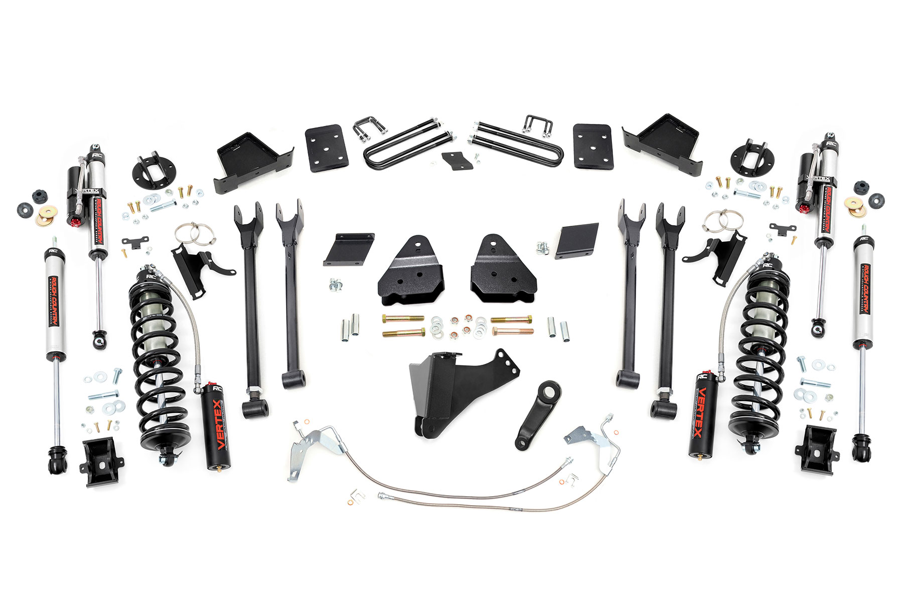 Rough Country 6 Inch Lift Kit 4-Link No OVLD C/O Vertex Ford F-250 Super Duty (11-14)