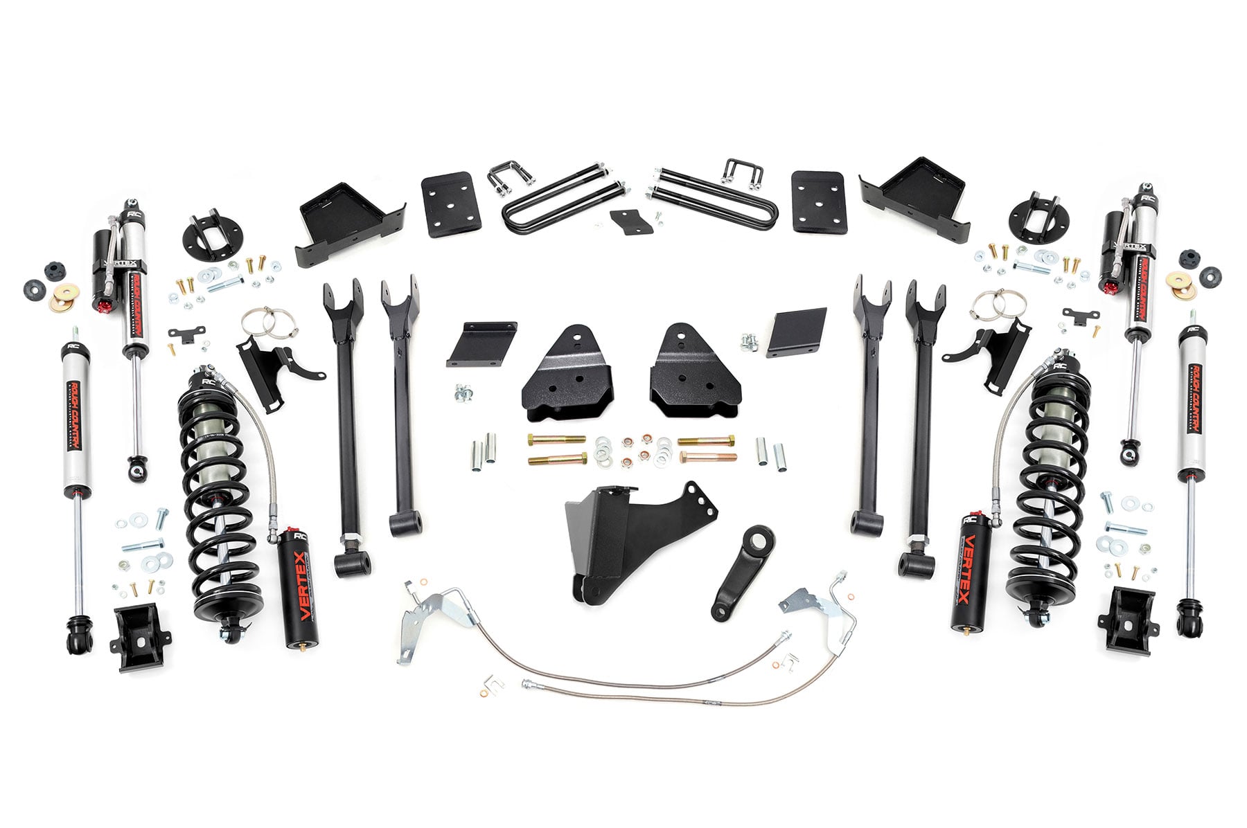 Rough Country 6 Inch Lift Kit 4 Link OVLD C/O Vertex Ford F-250 Super Duty (15-16)