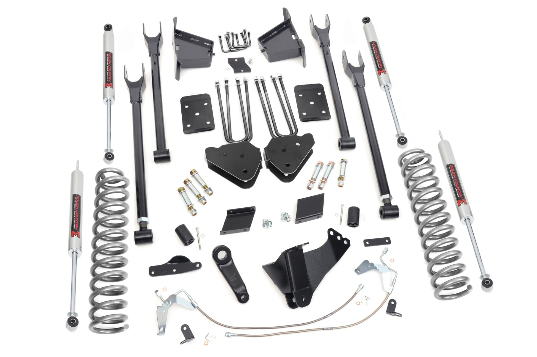 Rough Country 6 Inch Lift Kit 4-Link No OVLD M1 Ford F-250 Super Duty 4WD (15-16)