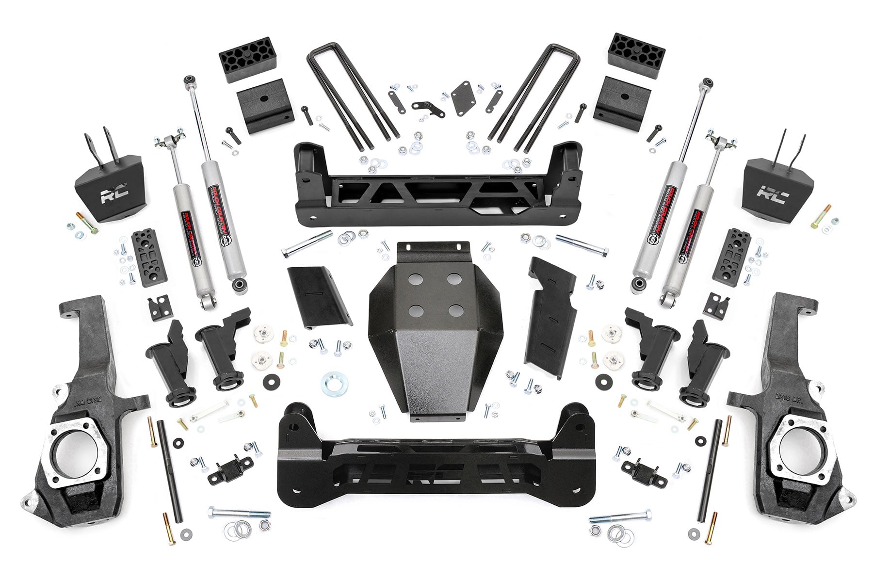 Rough Country 5 Inch Lift Kit Torsion Drop Chevy/GMC 2500HD/3500HD (11-19)