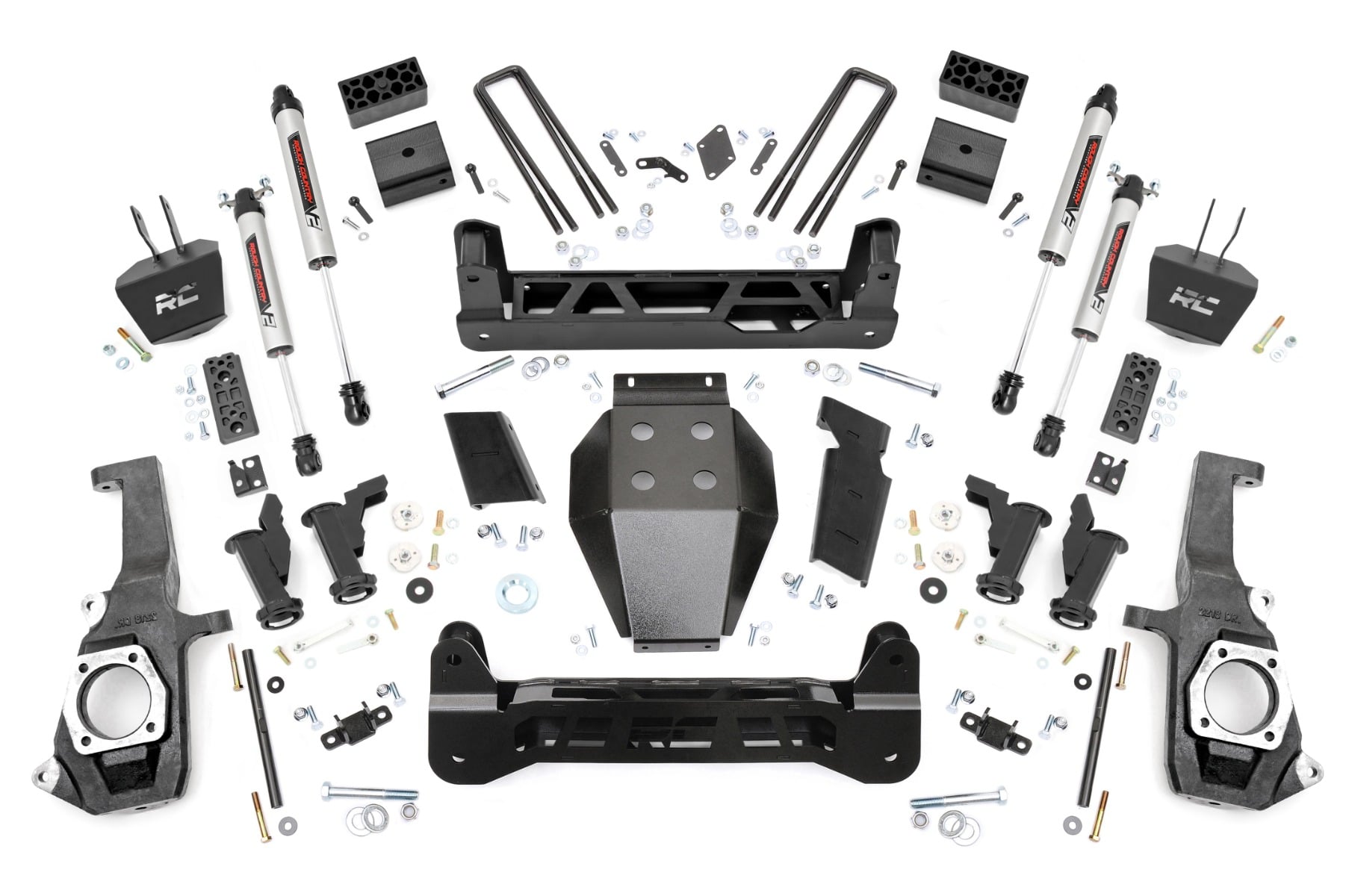 Rough Country 5 Inch Lift Kit Torsion Drop V2 Chevy/GMC 2500HD/3500HD (11-19)