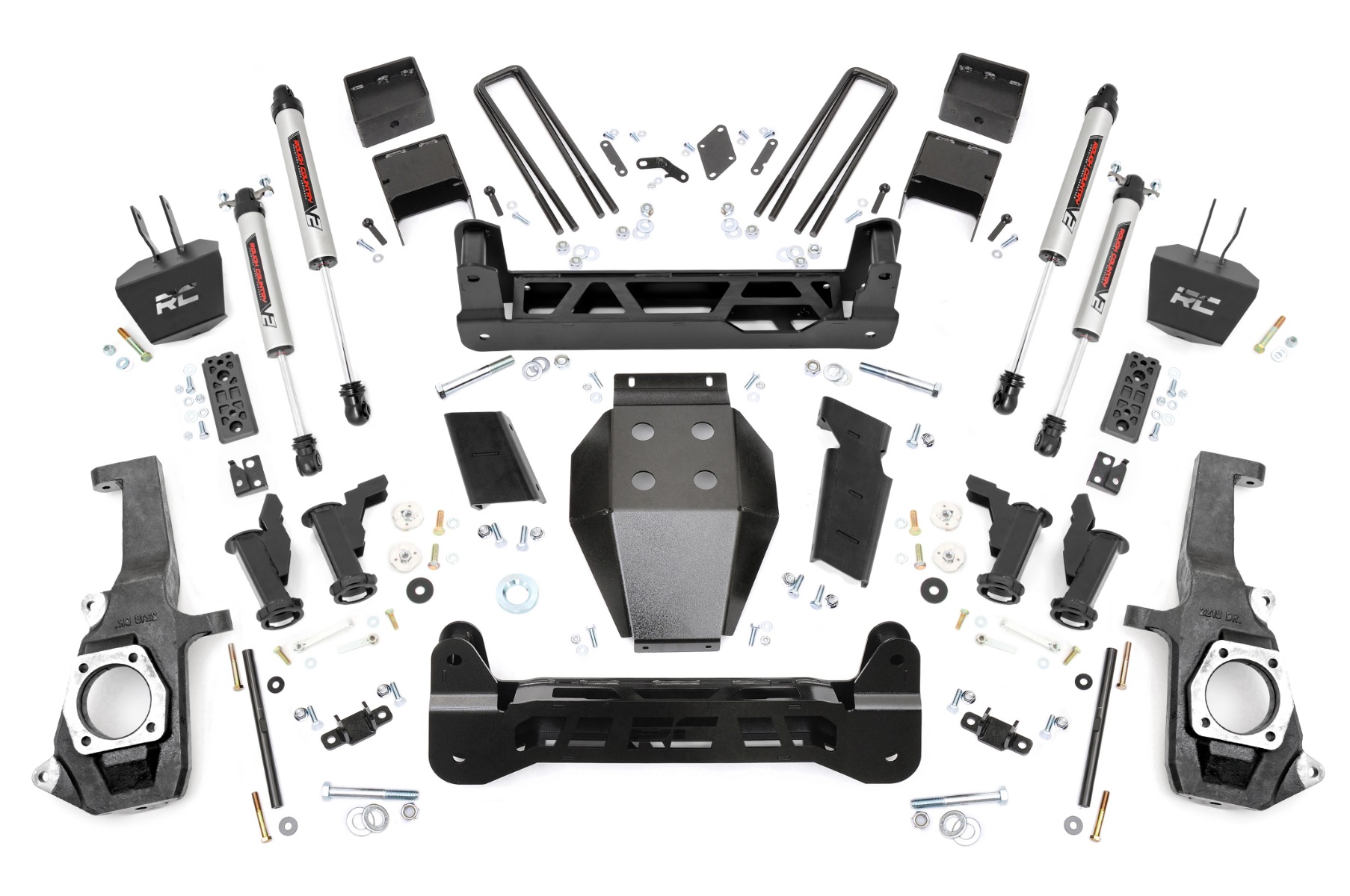 Rough Country 7.5 Inch Lift Kit Torsion Drop V2 Chevy/GMC 2500HD/3500HD (11-19)