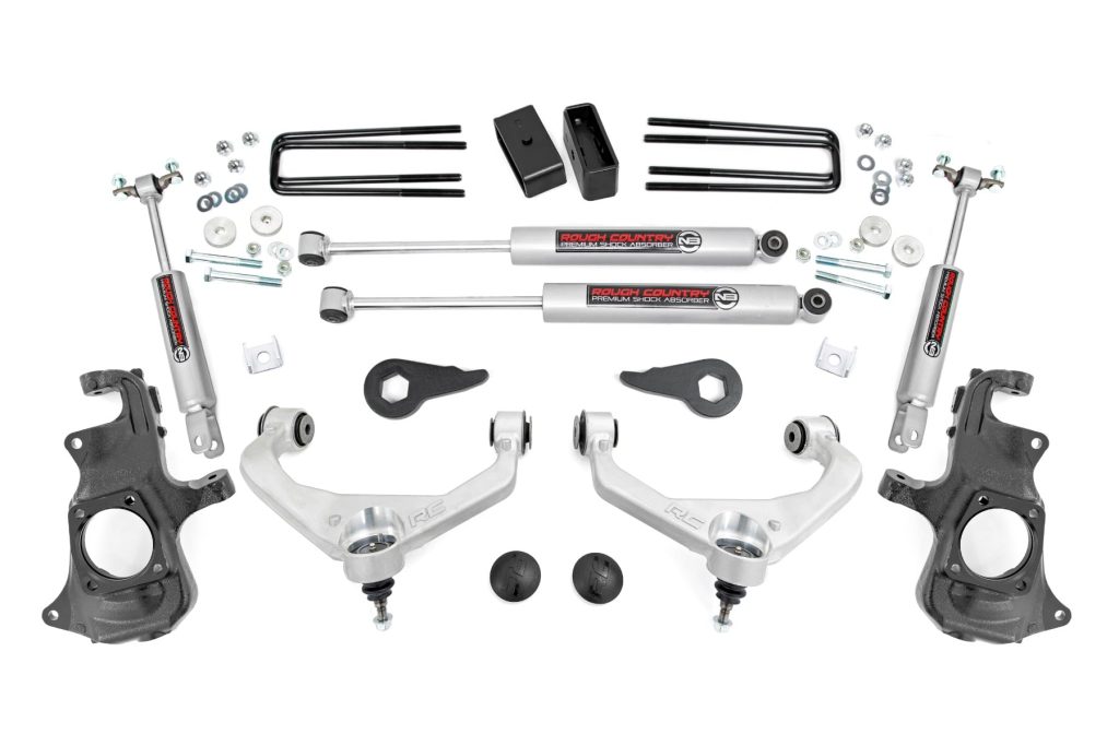 Rough Country 3.5 Inch Lift Kit Knuckle w/ Overloads Chevy/GMC 2500HD/3500HD (11-19)