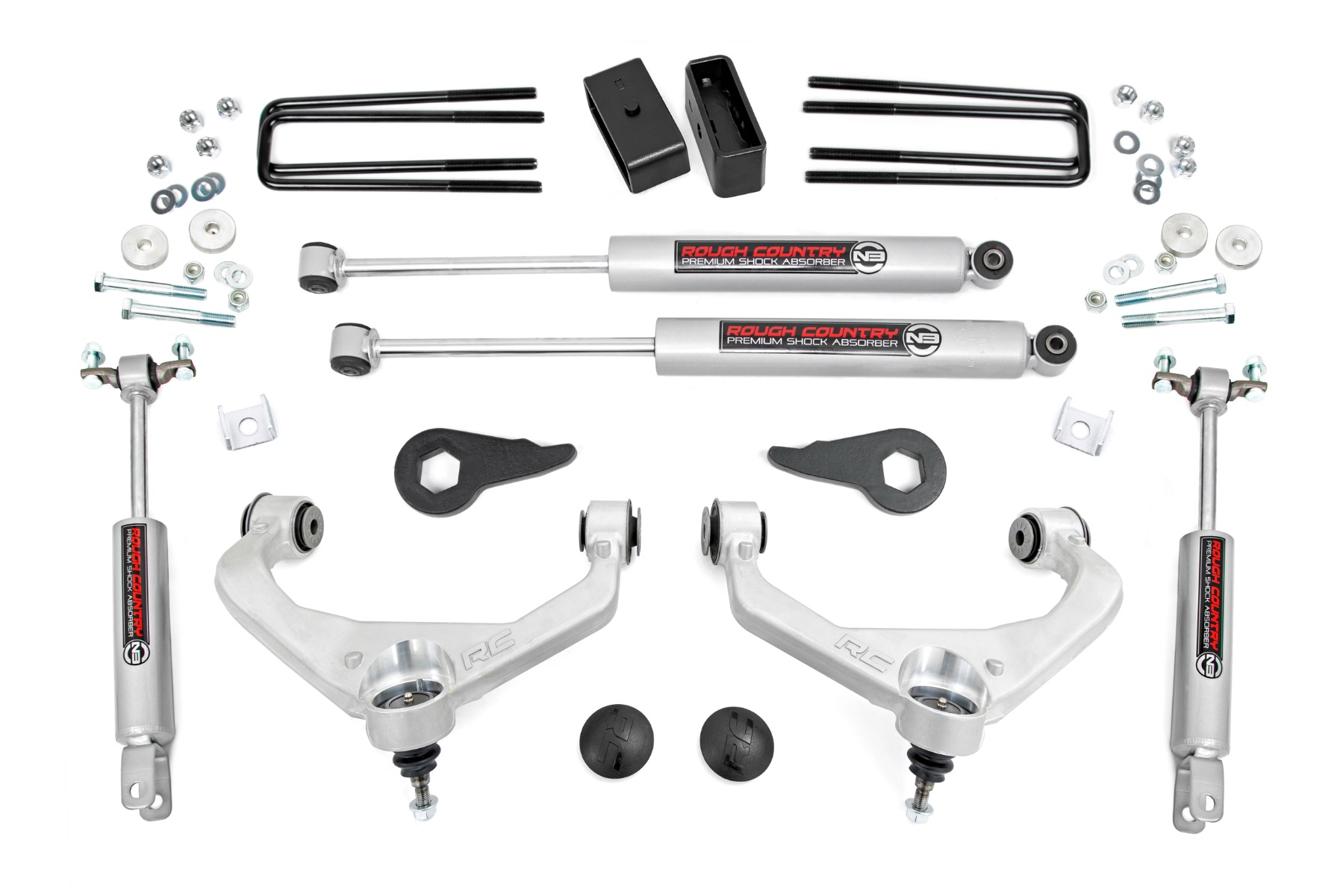 Rough Country 3.5 Inch Lift Kit Chevy/GMC 2500HD/3500HD 2WD/4WD (11-19)